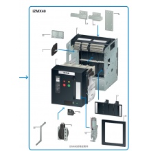 伊顿IZMX40系列2500A/3200A/4000A 3P V型 66KA固定式ACB空气断路器