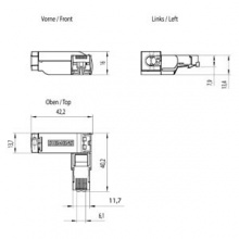 西门子6GK1901-1BB20-2AA0工业以太网RJ45插塞连接器6GK19011BB202AA0